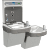 Elkay LZSTL8WSVRLK Water Refilling Station, Wall Mount, Bi-Level, Light Gray