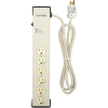 Leviton 5300-HTS Surge Protected 6-Outlet-HG Tamper-Resistant Strip, 120V 15A