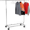 Salesman's Collapsible Portable Clothing Rack RCS/1 - Round Tubing - Chrome