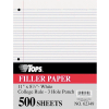 Mediumweight 16-Lb. Filler Paper, 11x8-1/2, 5/16" College Rule, 500 Sheets/Pack