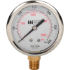 2 1/2" dial, liquid filled, 1/4" NPT bottom, 0-300 PSI