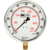 4" dial , liquid filled, 1/4" bottom, 0-100PSI