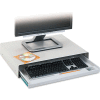 Innovera® 53001 Desktop Keyboard Drawer, 15" Track Length, Light Gray