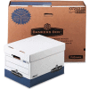 Fellowes 07243 R-Kive®, Letter/Legal Box, 16-1/2"L x 12-3/4"W x 10-3/8"H, White/Blue - Pkg Qty 12