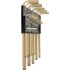 Bondhus 37937 Set 13 GoldGuard Plated Balldriver L-wrenches .050"-3/8"