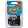 M Series Tape Cartridge for P-Touch Labelers, Black on Blue, 3/8 Width