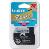 M Series Tape Cartridge for P-Touch Labelers, Black on Silver, 3/8 Width