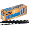 Fellowes® Plastic Combs - Round Back, 3/8", 55 Sheets, Black, 100/Pk - Pkg Qty 20