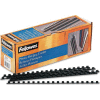 Fellowes® Plastic Combs - Round Back, 1/4", 20 Sheets, Black, 100/Pk - Pkg Qty 30