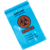 Reclosable 3-Wall Specimen Transfer Bag (Biohazard), 6" x 9", Blue Tint, Pkg Qty 1000