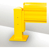 Hallowell Steel Guardrail - Lift-Out Adapter (Pair), 4.5" x 0.5" x 15", Safety Yellow