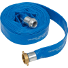 Apache 98138015 1-1/2" x 50' PVC Lay Flat Discharge Hose w/ M x F Aluminum Short Shanks