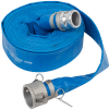 Apache 98138047 2" x 50' PVC Lay Flat Discharge Hose w/ C x E Aluminum Cam & Groove Fittings