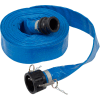 Apache 98138049 2" x 50' PVC Lay Flat Discharge Hose w/ C x E Poly Cam & Groove Fittings