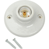 Leviton 9874 Medium Base One-Piece Glazed Porcelain Outlet Box Mount Incandescent Lampholder
