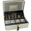 PM Company 3-In-1 Cash-Change-Storage Steel Security Box 04967, 11-1/2"W x 9-1/2"D x 3-1/2"H