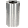 Rubbermaid® AOT35SA Atrium® Aluminum Container, Open Top 35 Gallon - Satin Aluminum