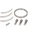 Breeze Make-A-Clamp - 50ft Band,10 Adjustable Fasteners, 5 Band Splices - Pkg of 6