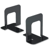 Standard Deluxe Metal Bookends, Nonskid Padded Base, Black Enamel