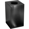 Rubbermaid® Silhouette SC22E Square Open Top Receptacle w/Plastic Liner, 40 Gallon - Black