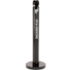 Rubbermaid® Smokers Pole, Black 4"Dia. x 42-1/2"H, FGR1BK