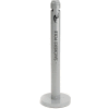 Rubbermaid® Smokers Pole, Silver Metallic 4"Dia. x 42-1/2"H, FGR1SM