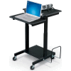Balt® 85052 Web AV Cart, 38-1/2"- 44-1/2"H x 24"W x 31"D, Black