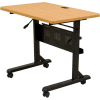 Balt® Flipper Training Table, 36 x 24, Teak
