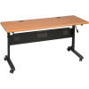 Balt® Flipper Training Table, 60" x 24", Teak
