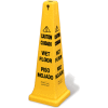 Rubbermaid® 6276-77 4-Sided Multi-Lingual Wet Floor Caution Safety Cone 36"H