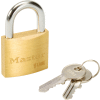 Master Lock® No. 4140KA - 3231 General Security Brass Solid Body Padlocks - Pkg Qty 12
