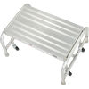 1 Step Mobile Aluminum Step Stand w/ Solid Ribbed Top Step & 24 W
																			