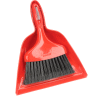 Libman Commercial Dust Pan With Whisk Broom - Red - 906 - Pkg Qty 6