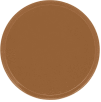Cambro 1550508 - Camtray 15.5" Round Low,  Suede Brown - Pkg Qty 12