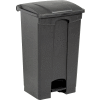 Safco® Plastic Step-On Receptacle- 23 Gallon Black - 9923BL