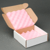 Anti Static Foam Shippers, 8"W x 8"L x 2-3/4"D, White - Pkg Qty 24