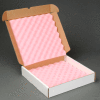 Anti Static Foam Shippers, 14"W x 14"L x 2-3/4"D, White - Pkg Qty 24