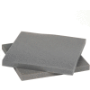 Reusable Soft Foam Pads, 12"W x 12"L x 1" Thick, Charcoal - Pkg Qty 48