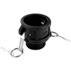 Global Industrial Polypropylene 2" Female Part B Camlock x 2" Male NPT Pipe Thread