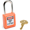 Master Lock® Safety 410 Series Zenex Thermoplastic Padlock, Orange, 410ORJ