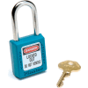 Master Lock® Safety 410 Series Zenex Thermoplastic Padlock, Teal, 410TEAL