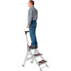 Little Giant® Safety Aluminum Step Ladder - 3 Step - 10310BA
																			
