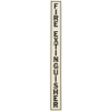 Vertical Decal FE Lettering On Clear Film, Black