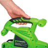 greenworks 12 amp variable speed corded blower vacuum 24072
