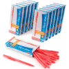 Paper Mate® Write Bros Ballpoint Stick Pen, Medium, Red Ink, Dozen