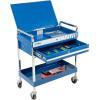 Sunex Tools 8013ABL 30" Blue Tool Cart W Locking Top & Drawer