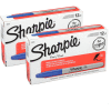 Sharpie® Permanent Marker, Fine Point, Blue Ink, Dozen - Pkg Qty 12