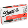 Sharpie® Permanent Marker, Fine Point, Black Ink - Pkg Qty 12