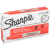 Sharpie® Twin-Tip Permanent Marker, Fine/Ultra Point, Red Ink - Pkg Qty 12