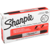 Sharpie® Twin-Tip Permanent Marker, Fine/Ultra Point, Black Ink - Pkg Qty 12